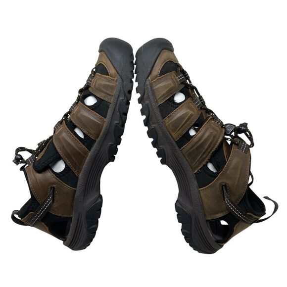 Keen Targhee III‎ Mens 9 Bison Brown Leather Waterproof Hiking Sandals 1022427 main image 5